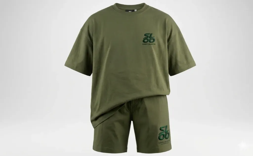 طقم صيف باللون الاخضر