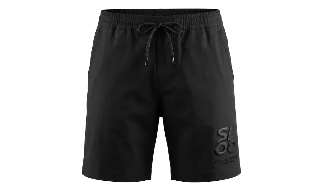 black summer shorts