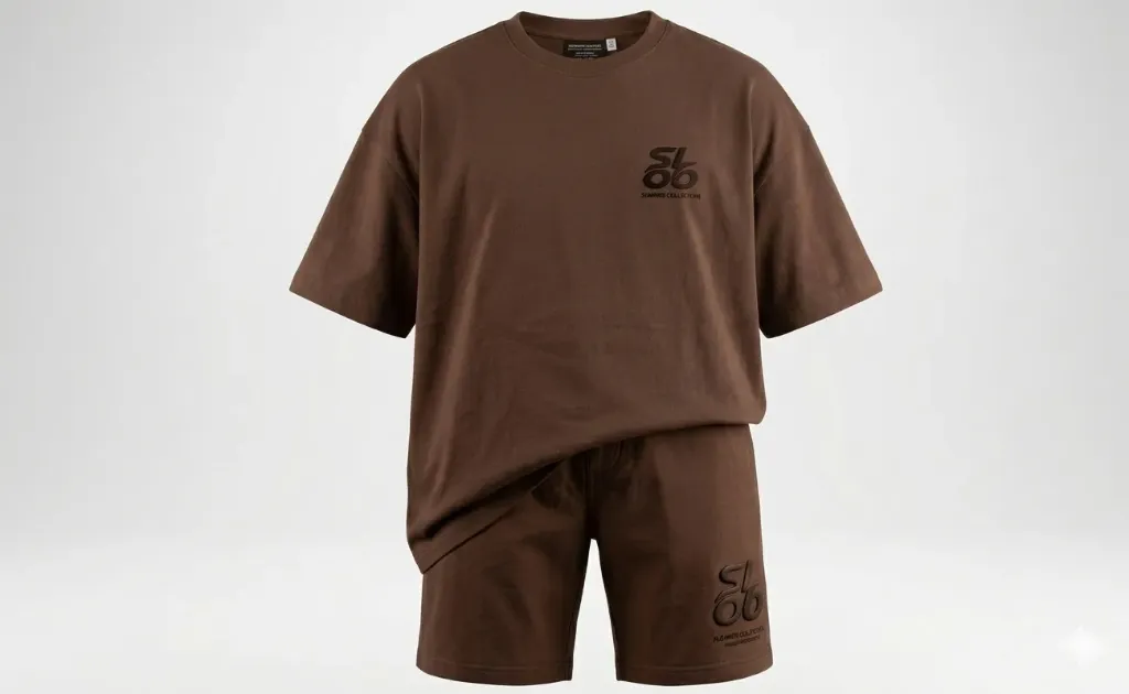 طقم صيف باللون البني